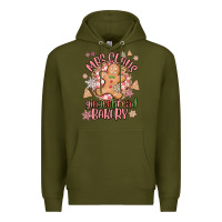 Army Green mrs claus gingerbread bakery Premium Hoodie - MaliasSmallBusiness