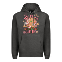 Charcoal Heather mrs claus gingerbread bakery Premium Hoodie - MaliasSmallBusiness