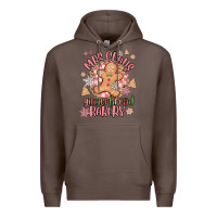 Coffee mrs claus gingerbread bakery Premium Hoodie - MaliasSmallBusiness