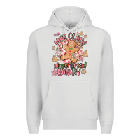 Dove Grey mrs claus gingerbread bakery Premium Hoodie - MaliasSmallBusiness