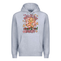 Heather Grey mrs claus gingerbread bakery Premium Hoodie - MaliasSmallBusiness