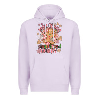 Lilac mrs claus gingerbread bakery Premium Hoodie - MaliasSmallBusiness