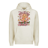 Oatmeal Heather mrs claus gingerbread bakery Premium Hoodie - MaliasSmallBusiness
