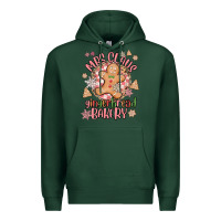 Sports Green mrs claus gingerbread bakery Premium Hoodie - MaliasSmallBusiness