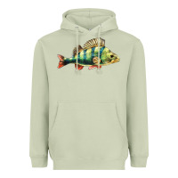 Matcha Perch Fish Heavyweight Hoodie - LillyAllenDesigns