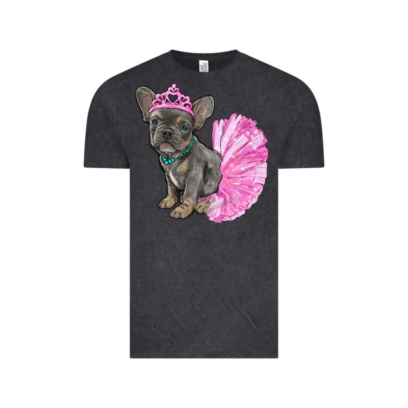 Balerina French Bulldog With Tutu Vintage Tee by RanaPortraitStore | Teevron