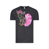 Vintage Black balerina french bulldog with tutu Vintage Tee - RanaPortraitStore