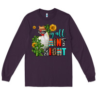 Plum y'all aint right Long Sleeve Tee - AdoDesignShop