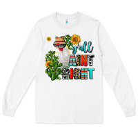 White y'all aint right Long Sleeve Tee - AdoDesignShop