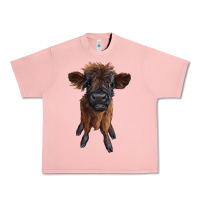 Highland Cow Calf Urban Heavy Tee | Teevron
