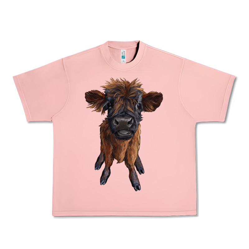 Highland Cow Calf Urban Heavy Tee by RanaPortraitStore | Teevron