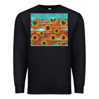 Black turquoise leopard distressed serape background tumbler Premium Sweatshirt - Jasminsmagicworld