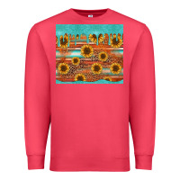 Cardinal turquoise leopard distressed serape background tumbler Premium Sweatshirt - Jasminsmagicworld