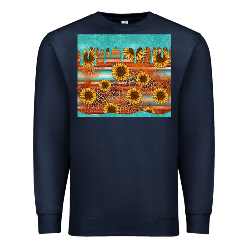 Turquoise Leopard Distressed Serape Background Tumbler Premium Sweatshirt by Jasminsmagicworld | Teevron