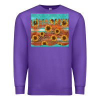 Purple turquoise leopard distressed serape background tumbler Premium Sweatshirt - Jasminsmagicworld