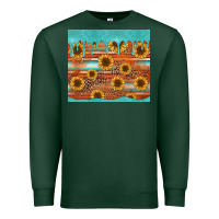 Sports Green turquoise leopard distressed serape background tumbler Premium Sweatshirt - Jasminsmagicworld