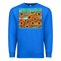 True Royal turquoise leopard distressed serape background tumbler Premium Sweatshirt - Jasminsmagicworld