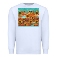 White turquoise leopard distressed serape background tumbler Premium Sweatshirt - Jasminsmagicworld