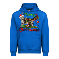 Cobalt maine coon cat merry christmas Urban Hoodie - LillyAllenDesigns