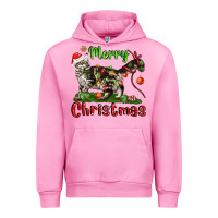 Fuchsia Pink maine coon cat merry christmas Urban Hoodie - LillyAllenDesigns