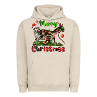 Pigment French Oak maine coon cat merry christmas Urban Hoodie - LillyAllenDesigns