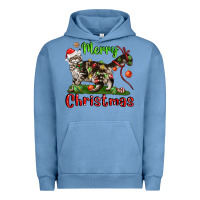Pigment Pebble Blue maine coon cat merry christmas Urban Hoodie - LillyAllenDesigns