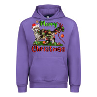 Tulip maine coon cat merry christmas Urban Hoodie - LillyAllenDesigns