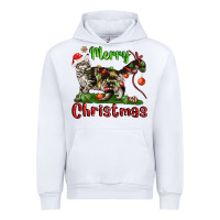 White maine coon cat merry christmas Urban Hoodie - LillyAllenDesigns