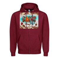 Burgundy camp life Zipper Hoodie - JahusDesignShop