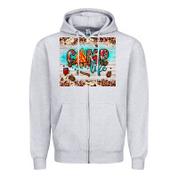 Heather Grey camp life Zipper Hoodie - JahusDesignShop