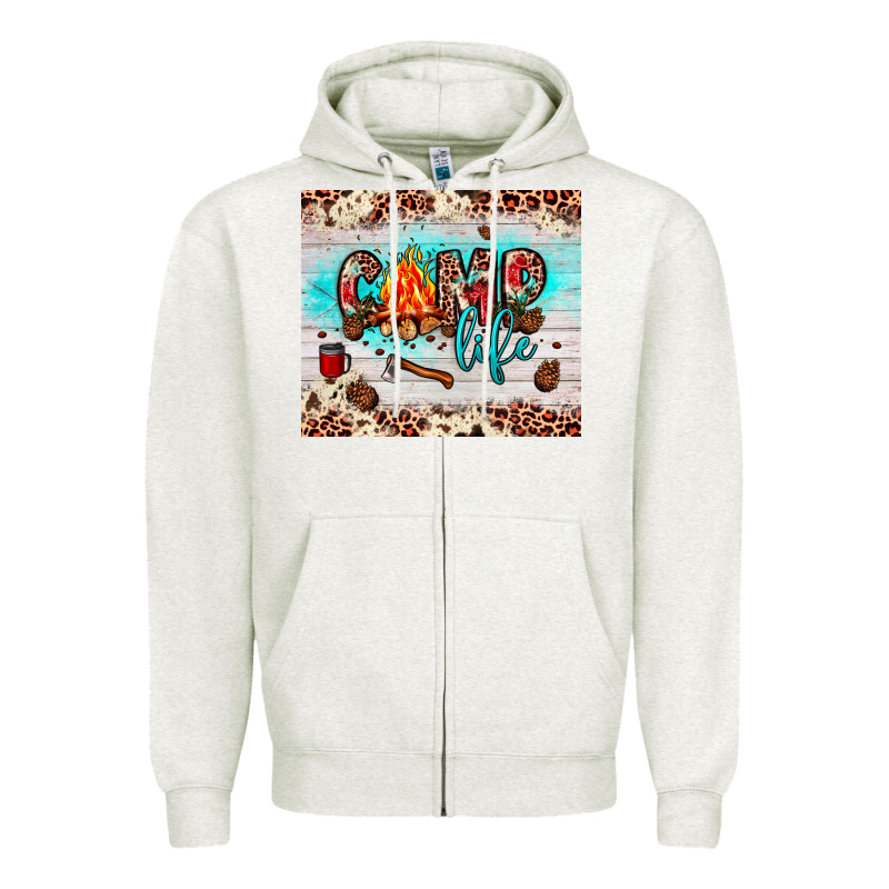 Camp Life Zipper Hoodie by JahusDesignShop | Teevron