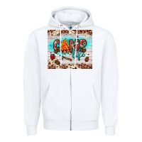 White camp life Zipper Hoodie - JahusDesignShop
