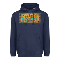 Navy western believe leopard aztek license plate template Heavyweight Hoodie - BarkalooDesign
