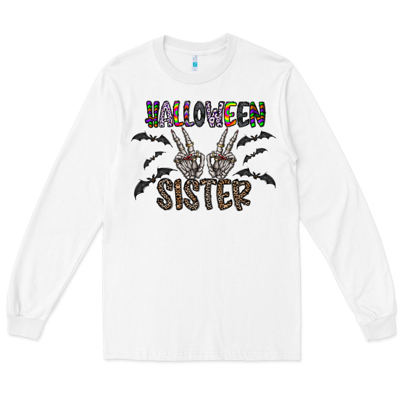 Halloween Sister Long Sleeve Tee by CowhideDigitalArt | Teevron
