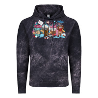 Cloud Black nurse elements coffee cups Vintage Hoodie - MaliasSmallBusiness