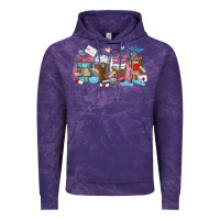 Cloud Purple nurse elements coffee cups Vintage Hoodie - MaliasSmallBusiness