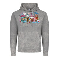Cloud Rock nurse elements coffee cups Vintage Hoodie - MaliasSmallBusiness