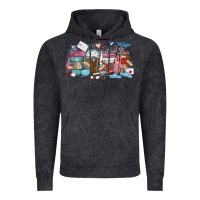 Vintage Black nurse elements coffee cups Vintage Hoodie - MaliasSmallBusiness