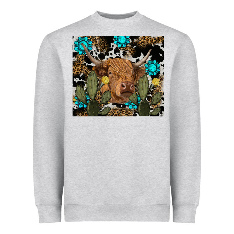 Western Cow Heavyweight Sweatshirt by RanaPortraitStore | Teevron
