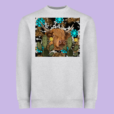 Heavyweight Sweatshirt western cow