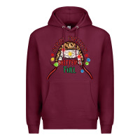 Burgundy merry christmas shitter s full Premium Hoodie - MaliasSmallBusiness