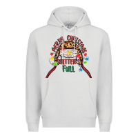 Dove Grey merry christmas shitter s full Premium Hoodie - MaliasSmallBusiness