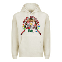 Oatmeal Heather merry christmas shitter s full Premium Hoodie - MaliasSmallBusiness