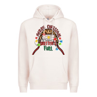 Pale Pink merry christmas shitter s full Premium Hoodie - MaliasSmallBusiness