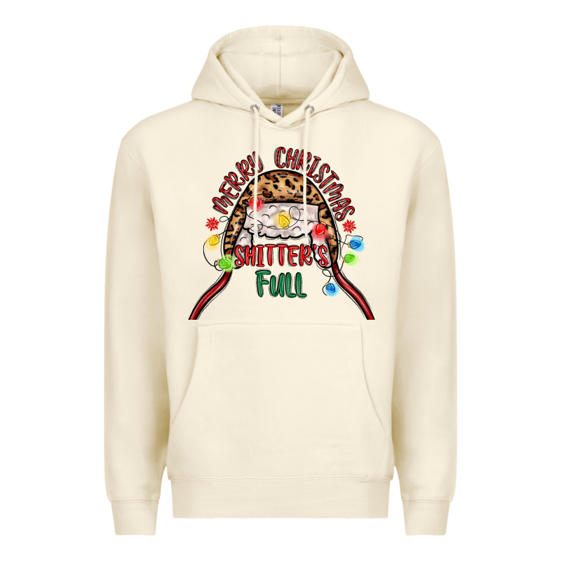 Merry Christmas Shitter S Full Premium Hoodie by MaliasSmallBusiness | Teevron