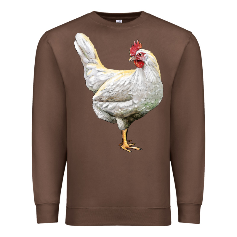 Leghorn Chicken Premium Sweatshirt by LillyAllenDesigns | Teevron