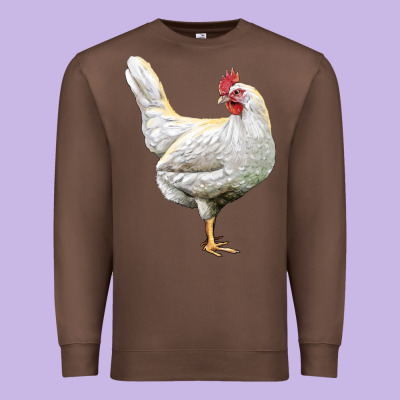 Leghorn Chicken Premium Sweatshirt Designed By Lillyallendesigns