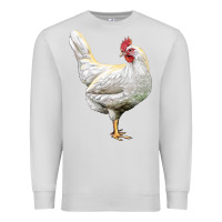 Dove Grey leghorn chicken Premium Sweatshirt - LillyAllenDesigns