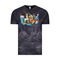 Cloud Black corgi coffee cups Vintage Tee - Zillion Design Studio