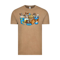 Vintage Coffee corgi coffee cups Vintage Tee - Zillion Design Studio